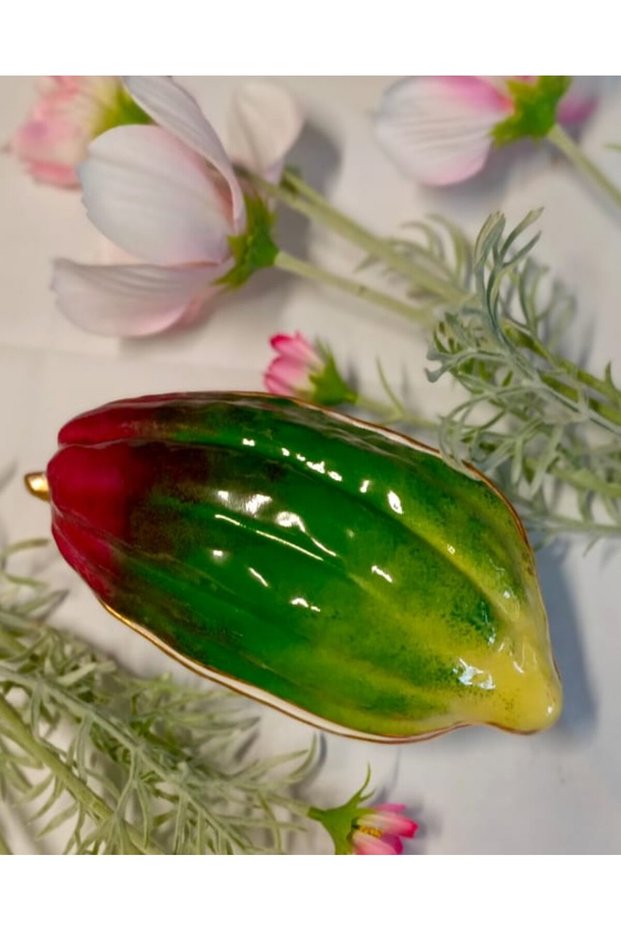 Cocoa Bean Special Series Porcelain Hand Painting Presentation Plate