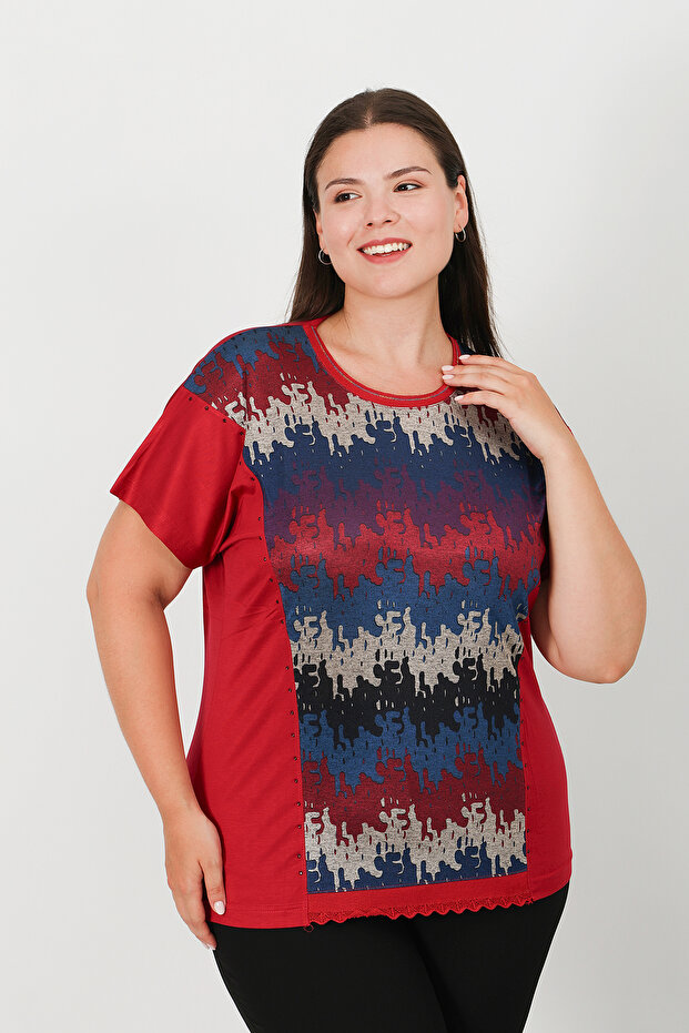Short Sleeve Silk Combed Cotton Blouse