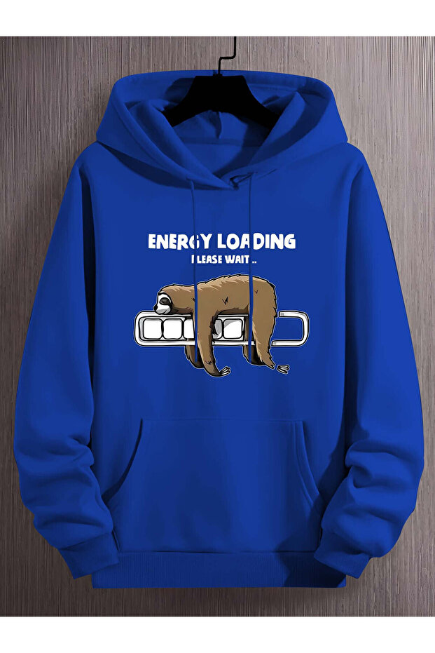 Unisex Lazy Animal Printed Oversize Sweatshirt