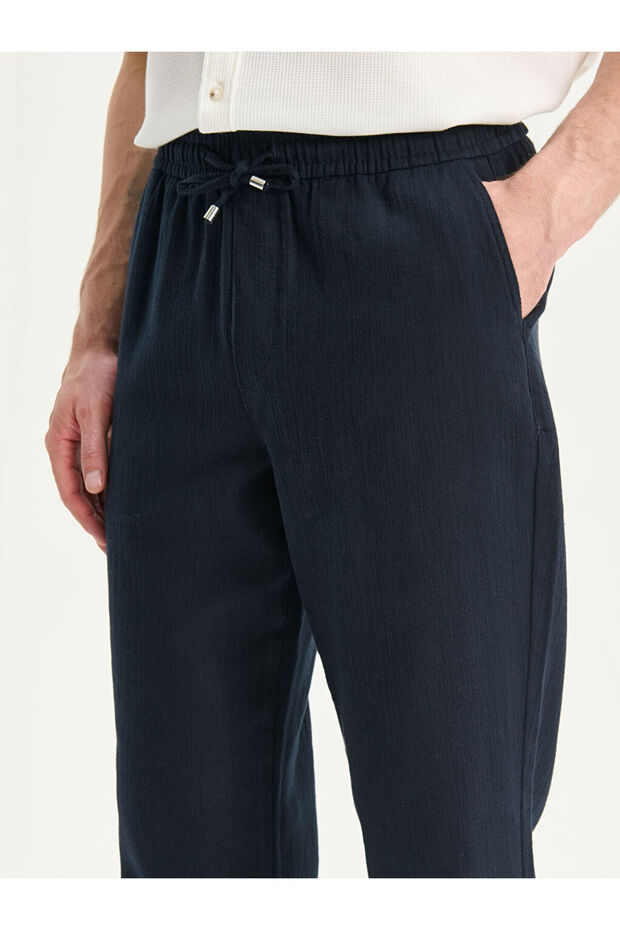 Create Your Style from Uzg Store |   Standard Fit Linen Look Men's Trousers - 3