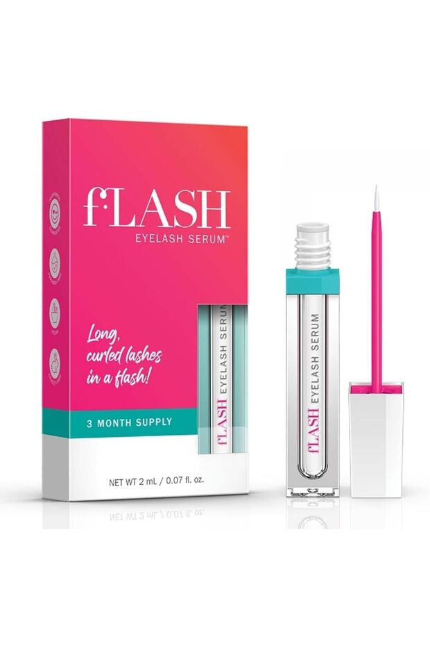 Eyelash Growth Serum for Longer, Thicker, Curled Lashes - 2ml (3 month supply)