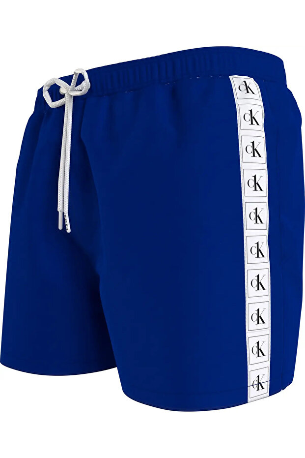 MEDIUM DRAWSTRING Erkek Mavi Deniz Şortu - 4