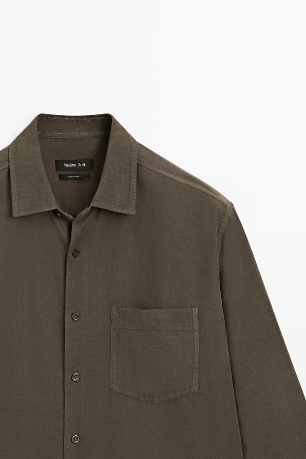 Fitilli regular fit gömlek - 6