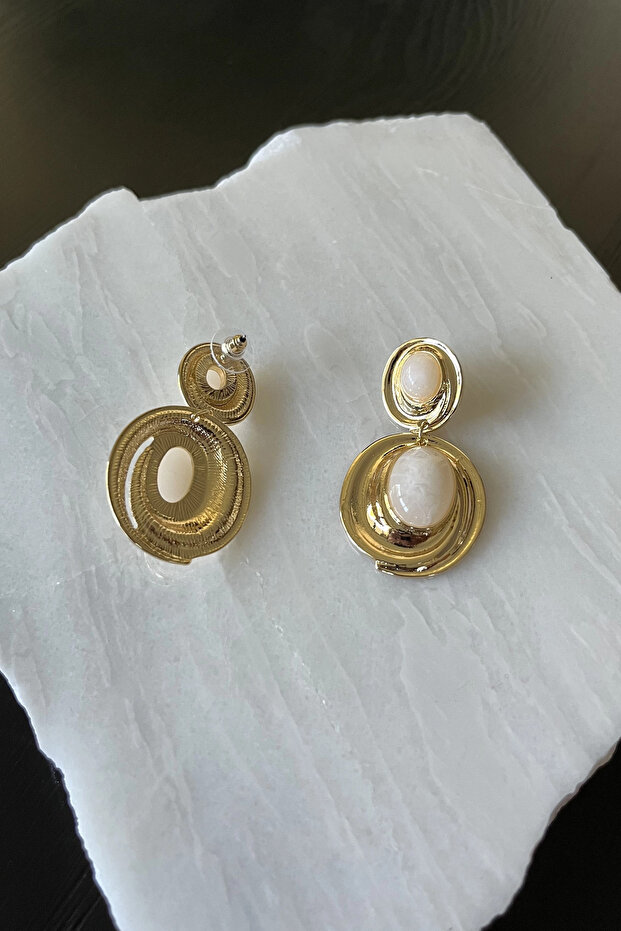 Sallantılı Oval Küpe - 3