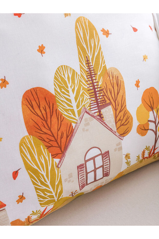 Create Your Style from Uzg Store |   Autumn Themed Cotton Pillowcase Set of 2 50X70 cm - 3