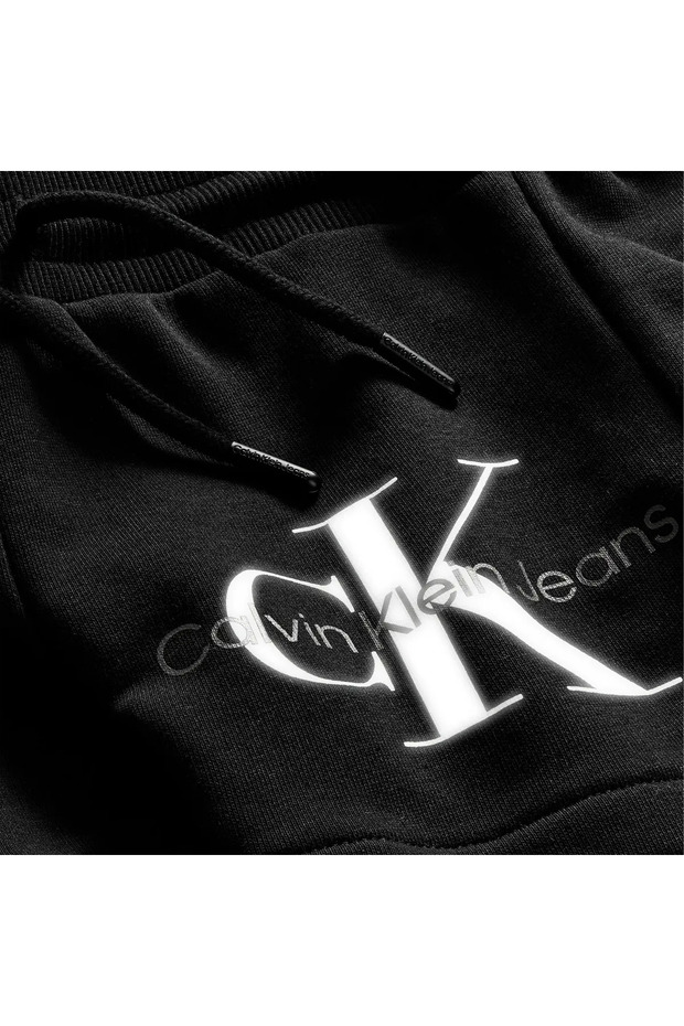 REFLECTIVE MONOGRAM Kadın Siyah Şort - 3