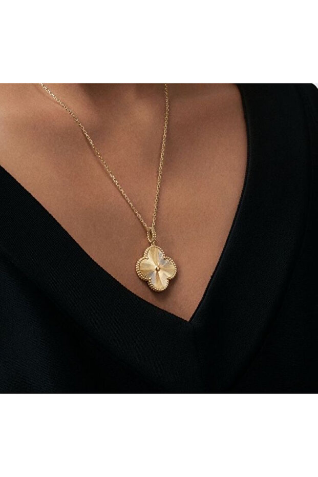 Colier Floare Gold - 3