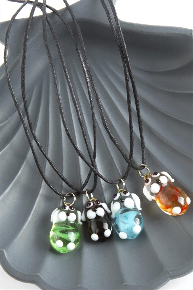 Tkçbj Dog Glass Necklace Tkçbj