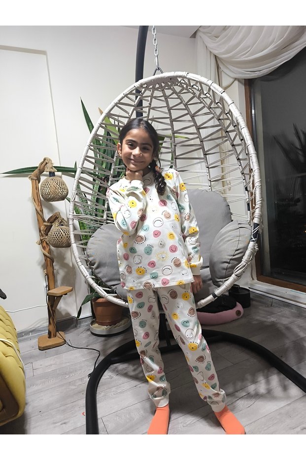 Girl-Boy Baby-Child Pajama Set 100% Cotton Long Sleeve Round Neck Seasonal
