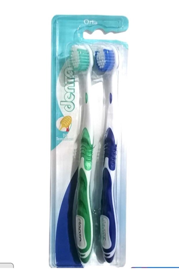 فرشاة أسنان متوسطة الصلابة، عبوة من قطعتين - 1