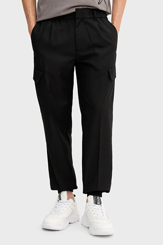 Relaxed Fit Regular Waist Elastic Leg Cargo Pants Men's Pants Xm001208 Af12041
