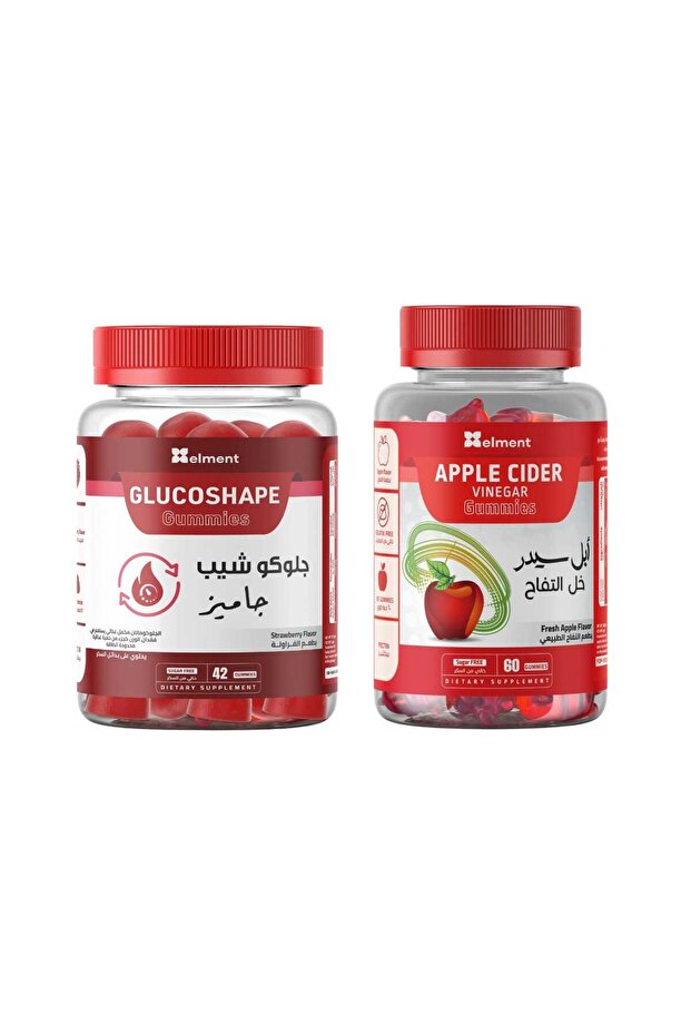 Appetite and Weight Control Package 1 Gluco Shape & 1 Apple Cider & Gluco Shape Glucomannan Gummies - 1