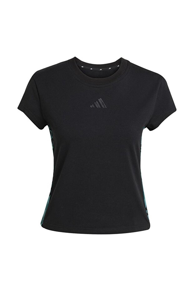 Women's Black T-Shirt W Aop Tee Jm1850