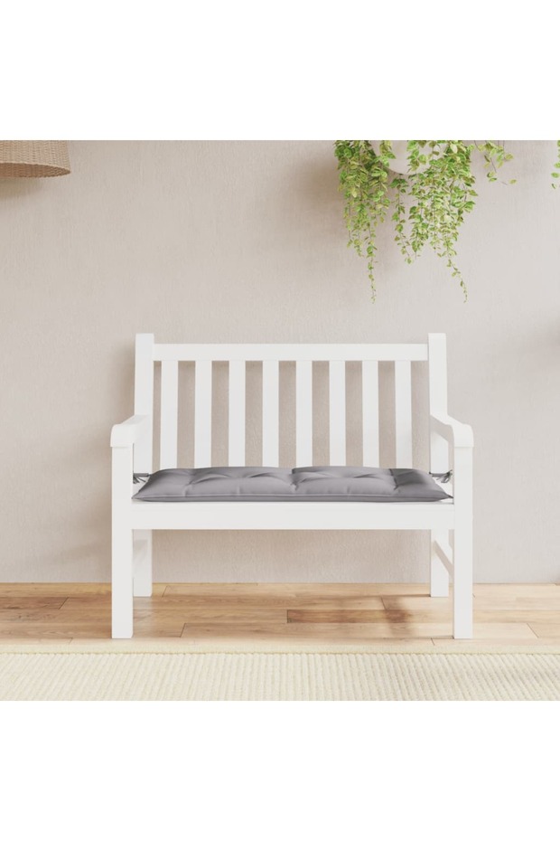 Garden Bench Cushion Grey 100x50x7 cm Oxford Fabric