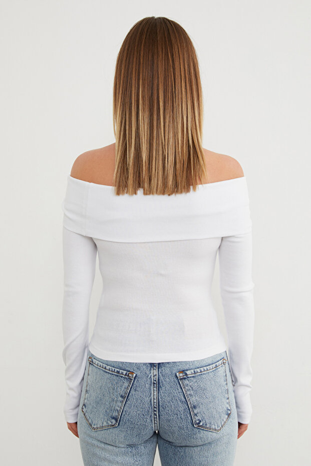 Basic Madonna Yaka Modal Bluz - 5