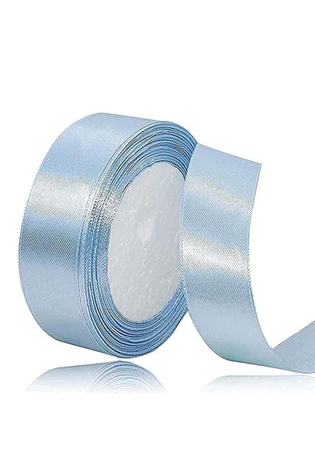 24mm Satin Ribbon - 25 Yards Length - Light Blue