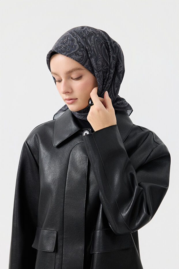 Pamuk Eşarp Magic Siyah - 2