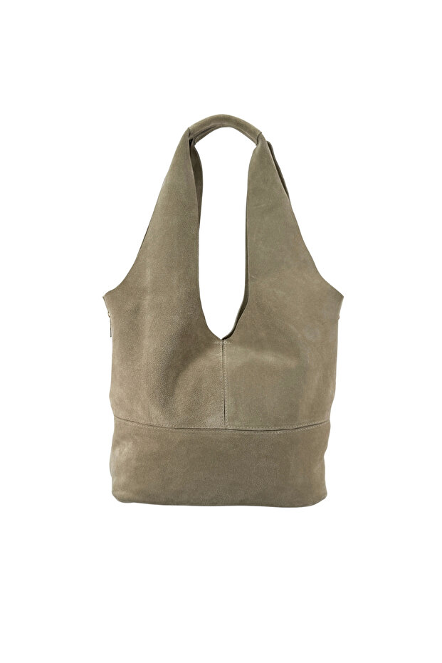 26014 Genuine Suede Leather Women's Shoulder Bag