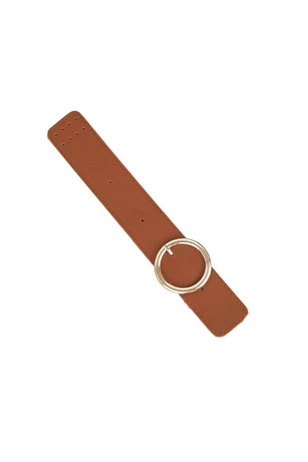 Round Gold Buckle Bag Closure