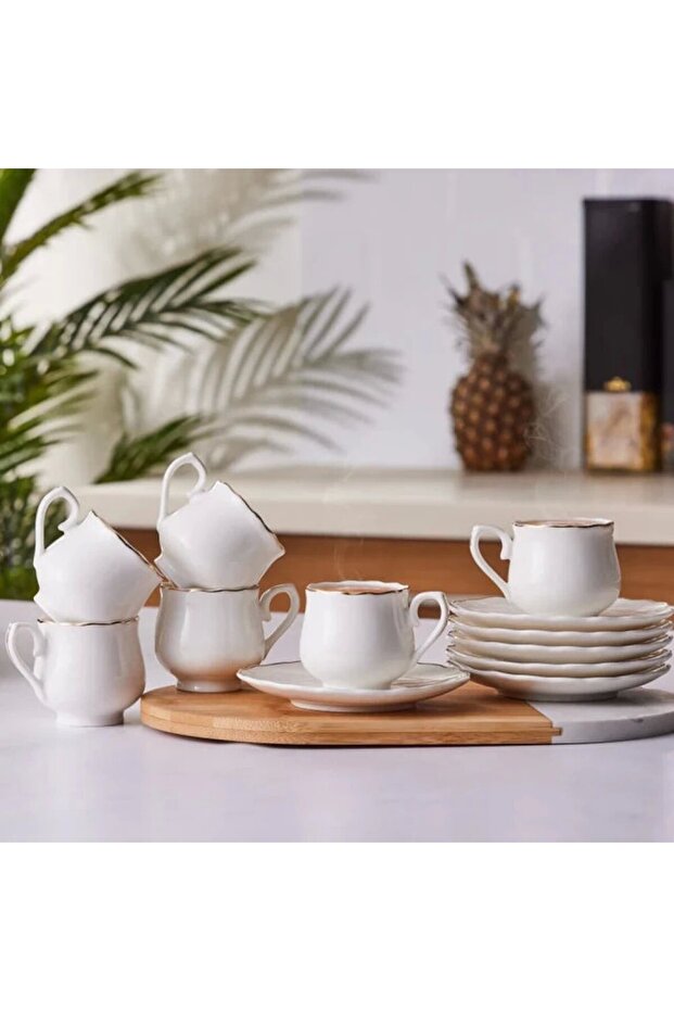 Beykoz 6-Personen-Kaffeetassenset, 80 ml - 1