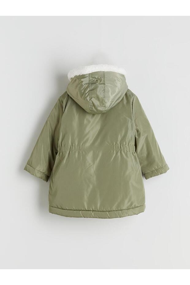 Kapüşonlu Kız Çocuk Mont (W5) - 4