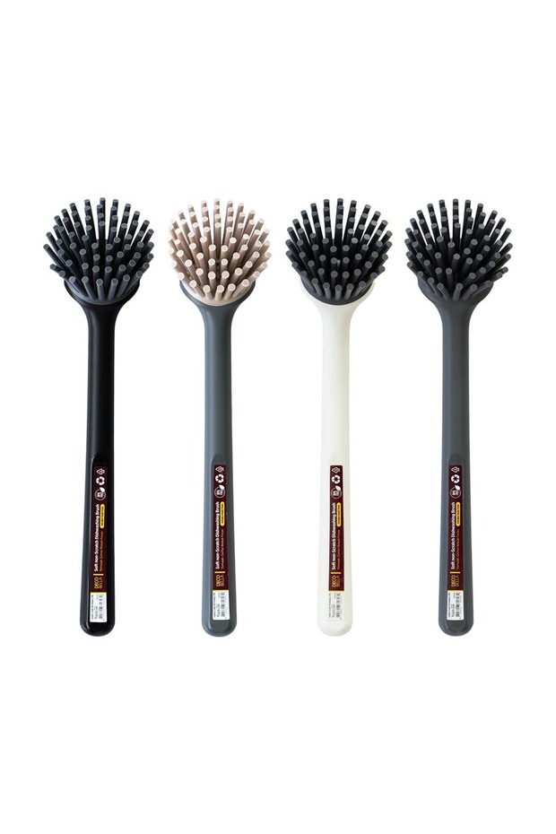 Soft and Non-Scratch Dish Brush – Ergonomic & Durable Gray - 5