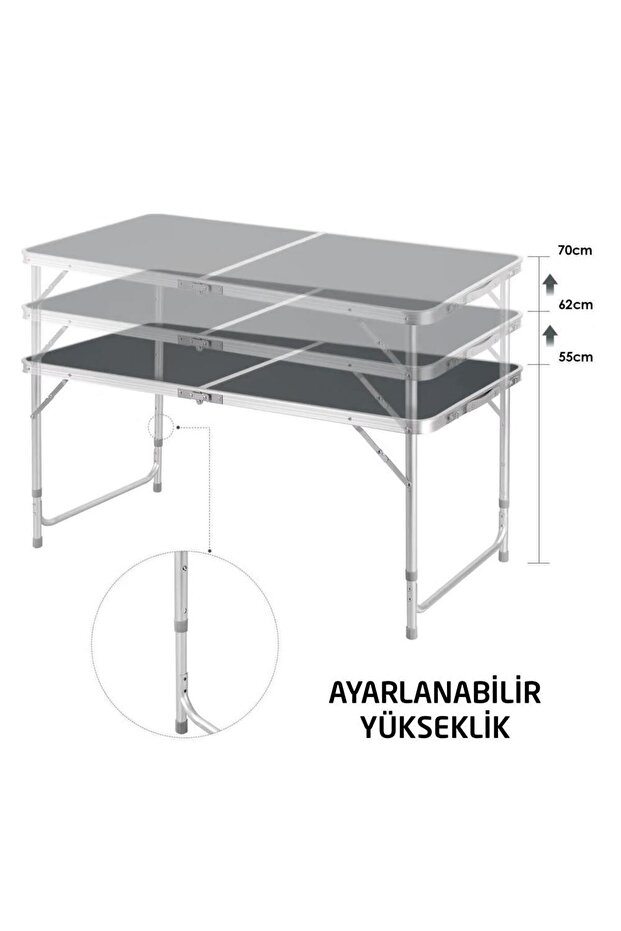 Camping Katlanır Masa Tabure Seti - 6