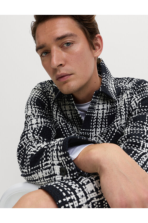 Ekoseli Gömlek Ceket - 6