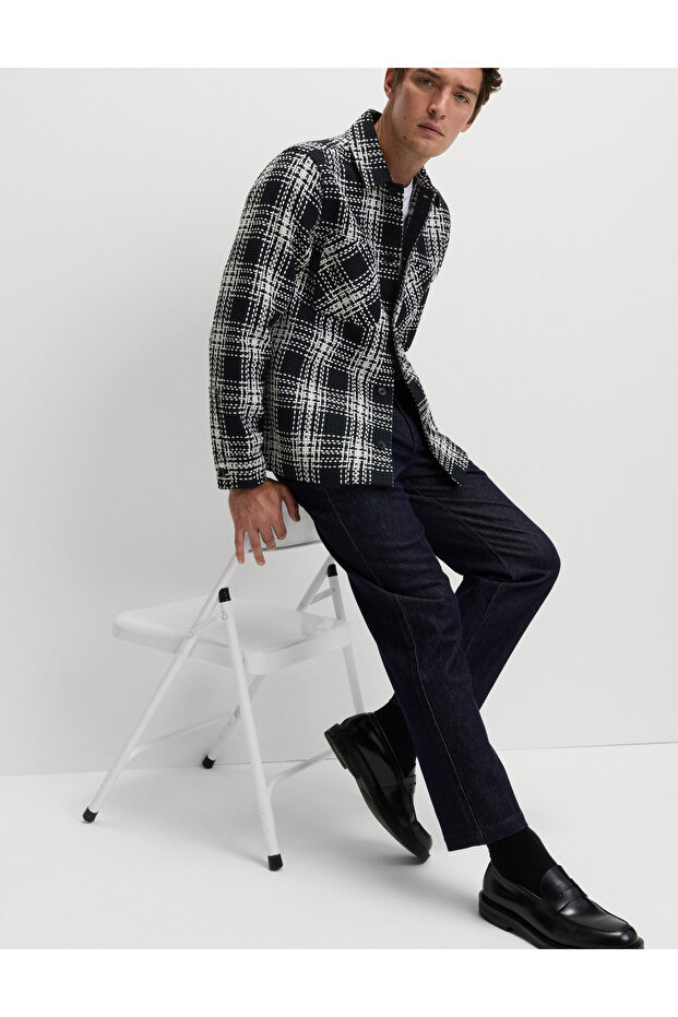 Ekoseli Gömlek Ceket - 4