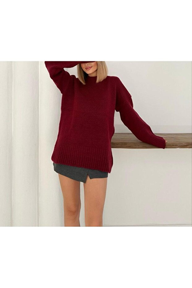 Oversize Basic Knit Sweater - 2