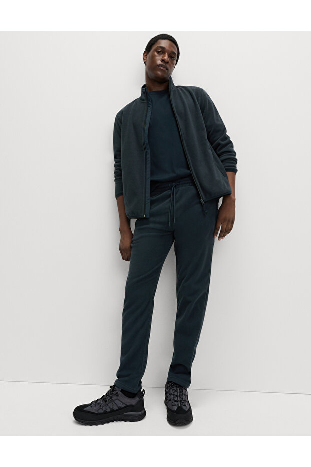 Fermuarlı Polar Ceket - 1