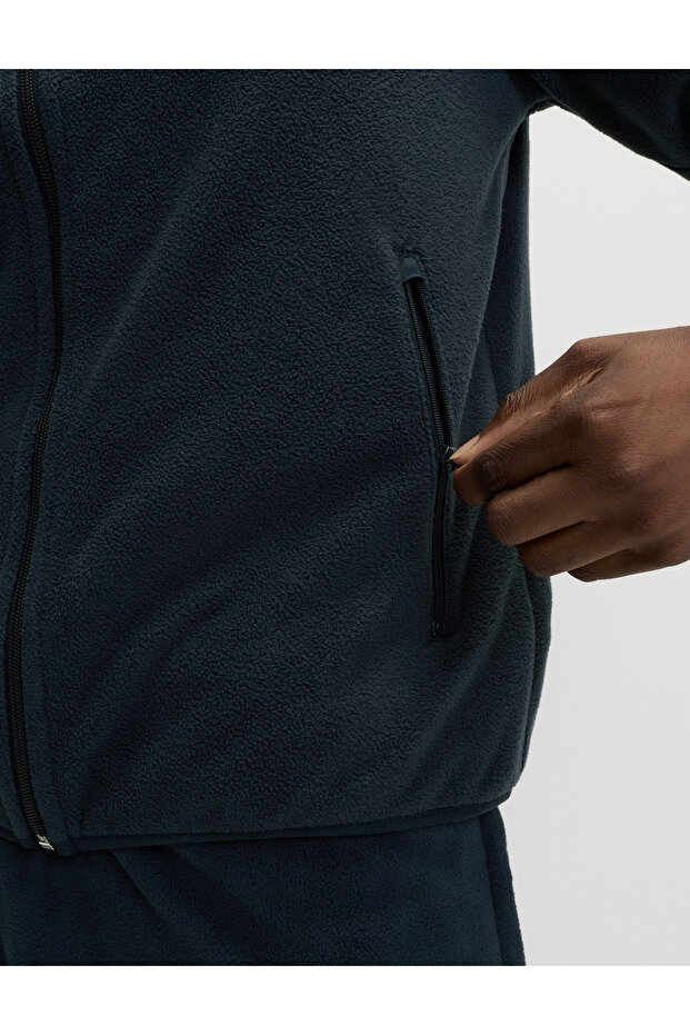 Fermuarlı Polar Ceket - 2