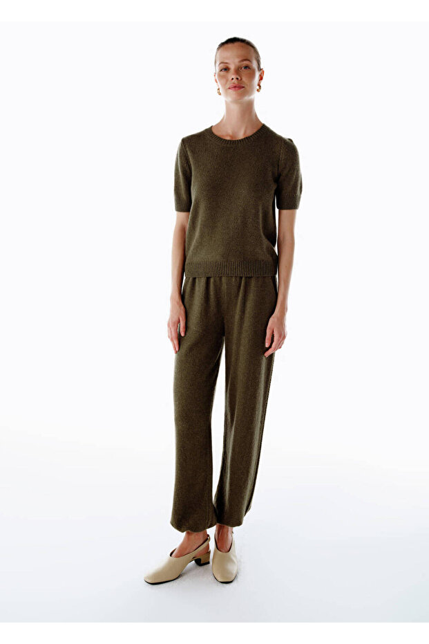 Haki Kaşmir Triko Üst - 2