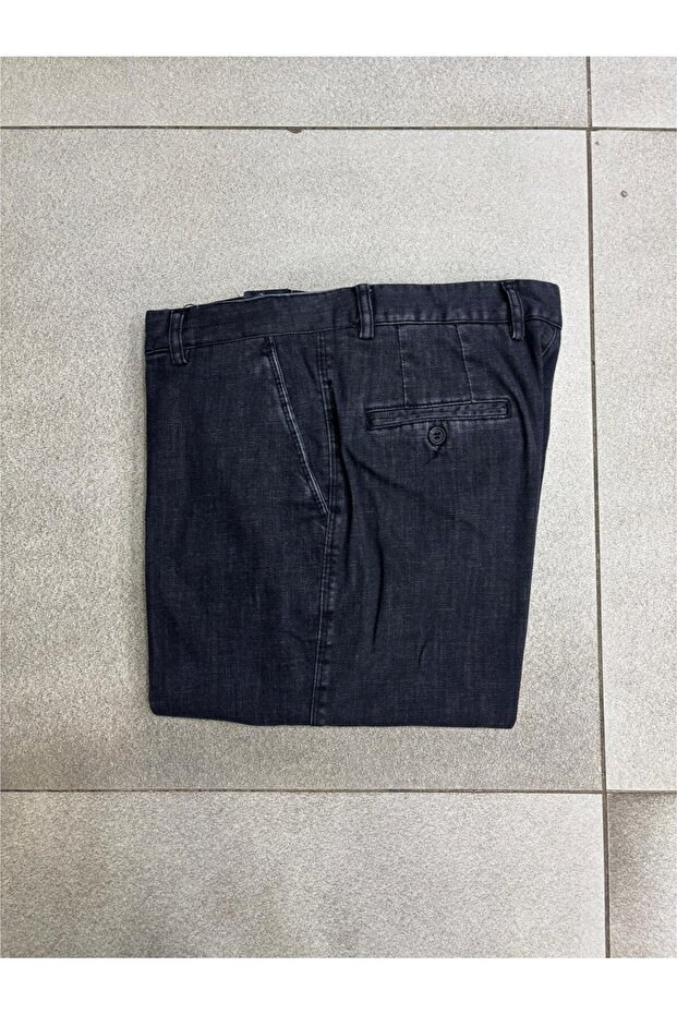 DESIGN PAMUK KOT KLASIK YANDA CEPLİ GENİŞ PAÇA - 8