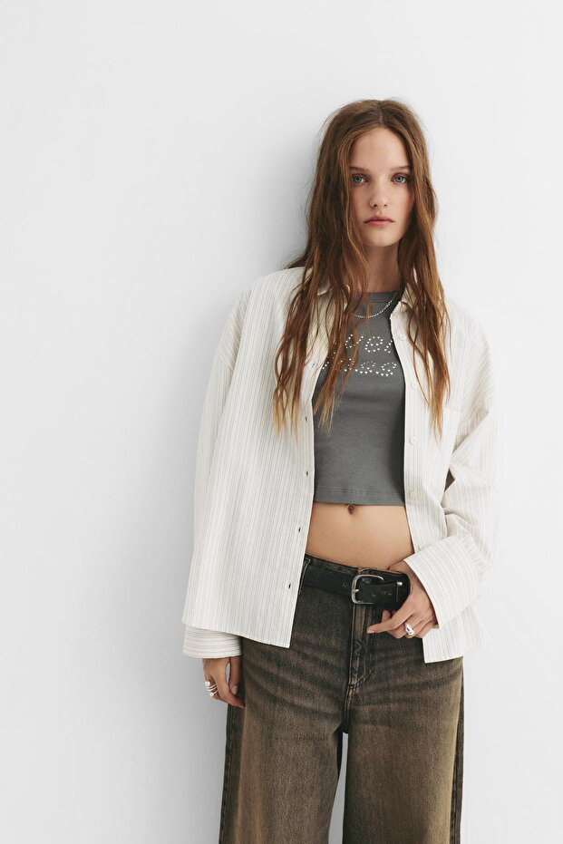 STWD çizgili gömlek - 2