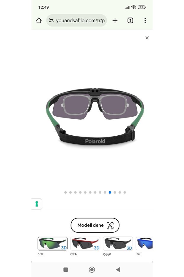 MARKA NUMARALI CAM TAKILABİLEN SPORCU GÜNEŞ GÖZLÜĞÜ YEKPARE KIRILMAZ POLARİZE CAMLI - 7