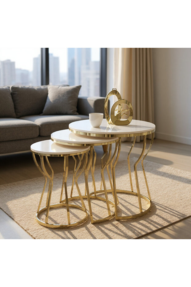 ZÜMRA 3'LÜ ZİGON (MDF üst ) - 2