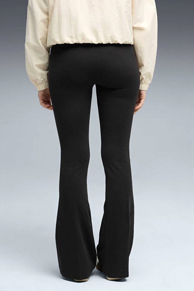 Ess Scrıpt Flared Kadın Tayt - 2