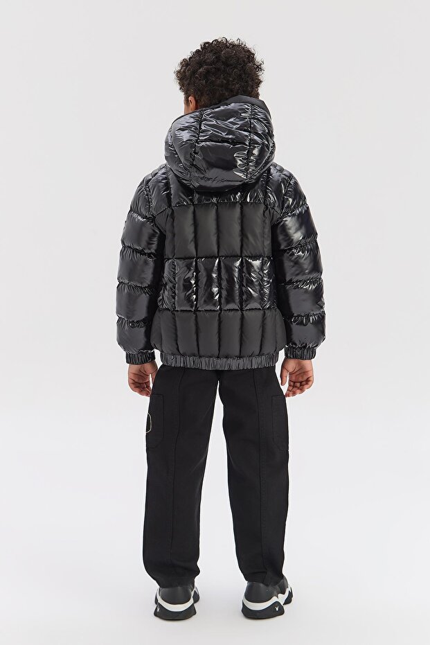 BG Store معطف أسود للأولاد - 4