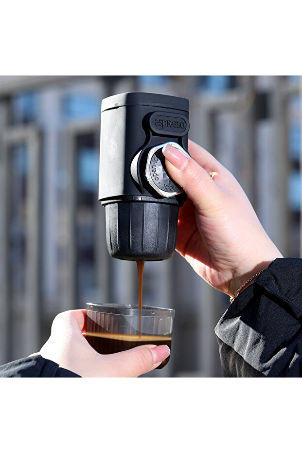 Seyahat Tipi Espresso Makinesi 15 Bar - Kapsül & Öğütülmüş Kahve, 100 ml - 1