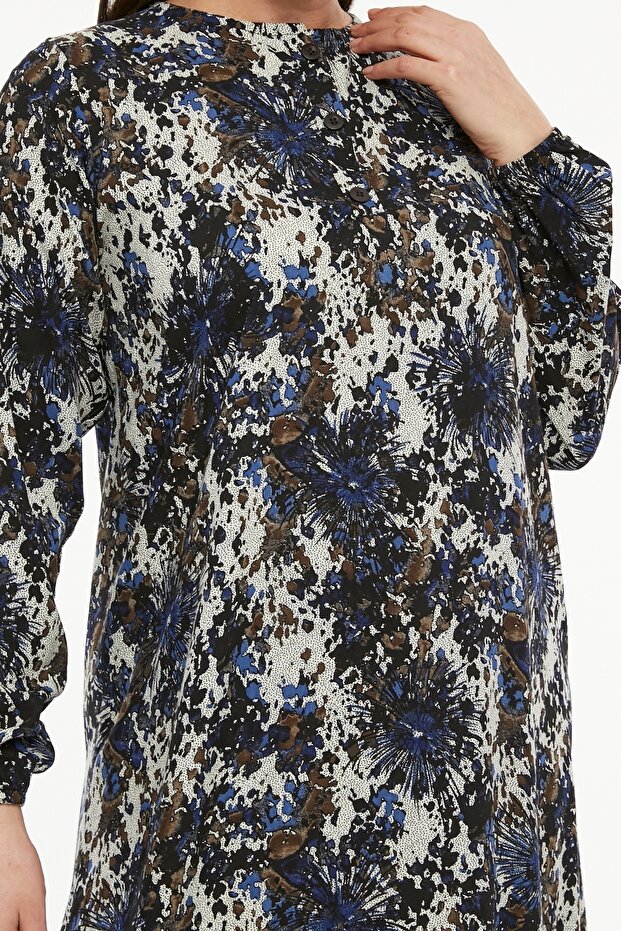 ROCHIE LUNGĂ CU TĂIȚE DE CLOPOT - 7