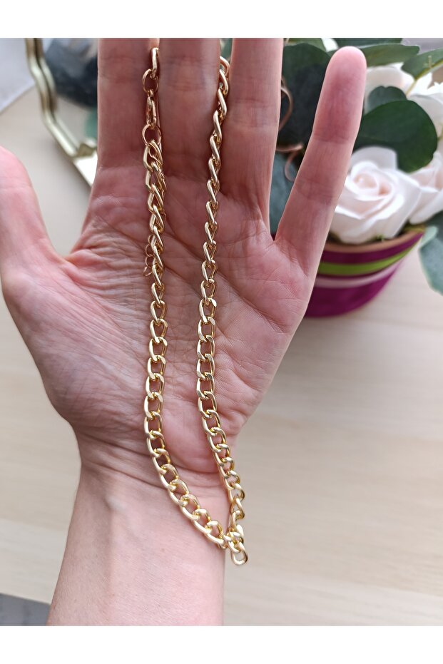 Colier Lanț Auriu Statement - 2