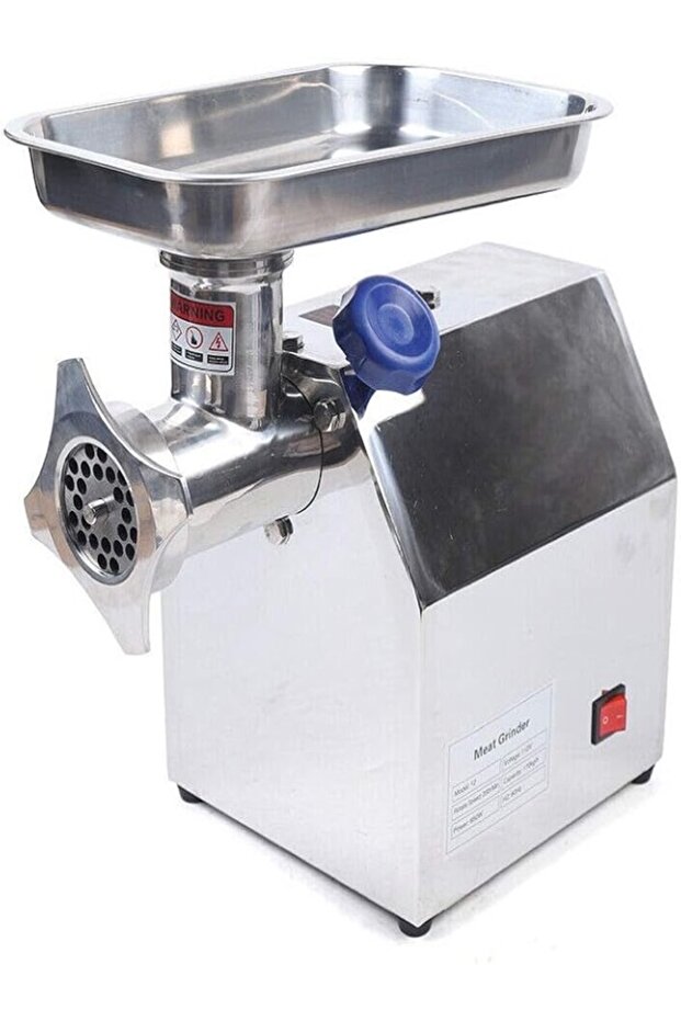 Stainless Steel Electric Meat Grinder, 850W High Power Commercial Household Food Meat Grinder Sausag