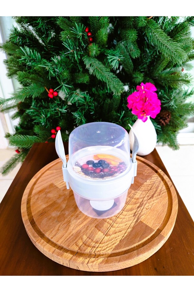 حاوية الوجبات الخفيفة بلفور - رمادي - 1