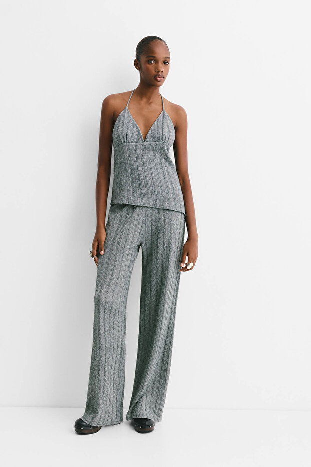 بلوزة كريب غير متماثلة - 1