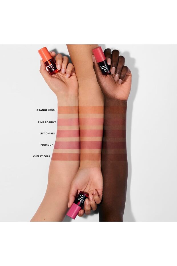 e.l.f. Sheer For It Blush Tint Cherry Cola – Multi-Use Lip & Cheek Stain, Long-Lasting, Vegan - 6