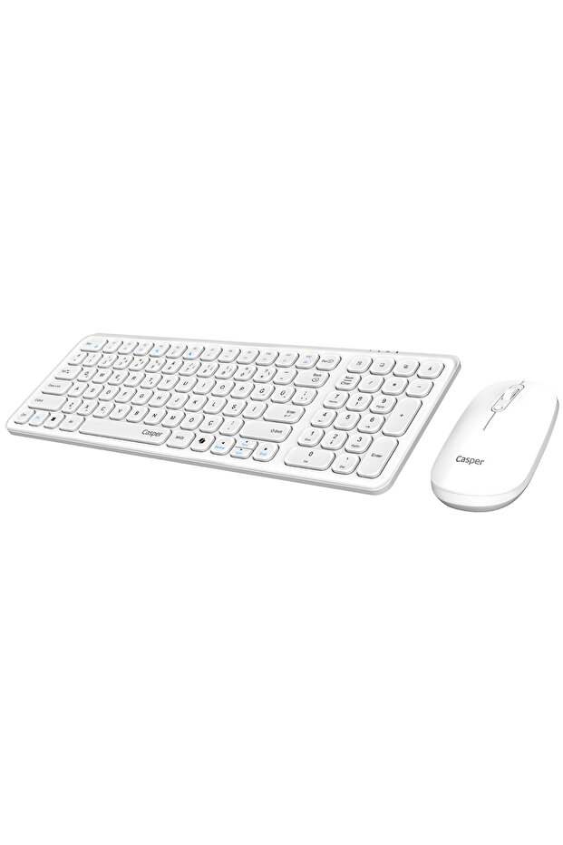 D300 Beyaz Kablosuz Klavye Mouse Set - 3