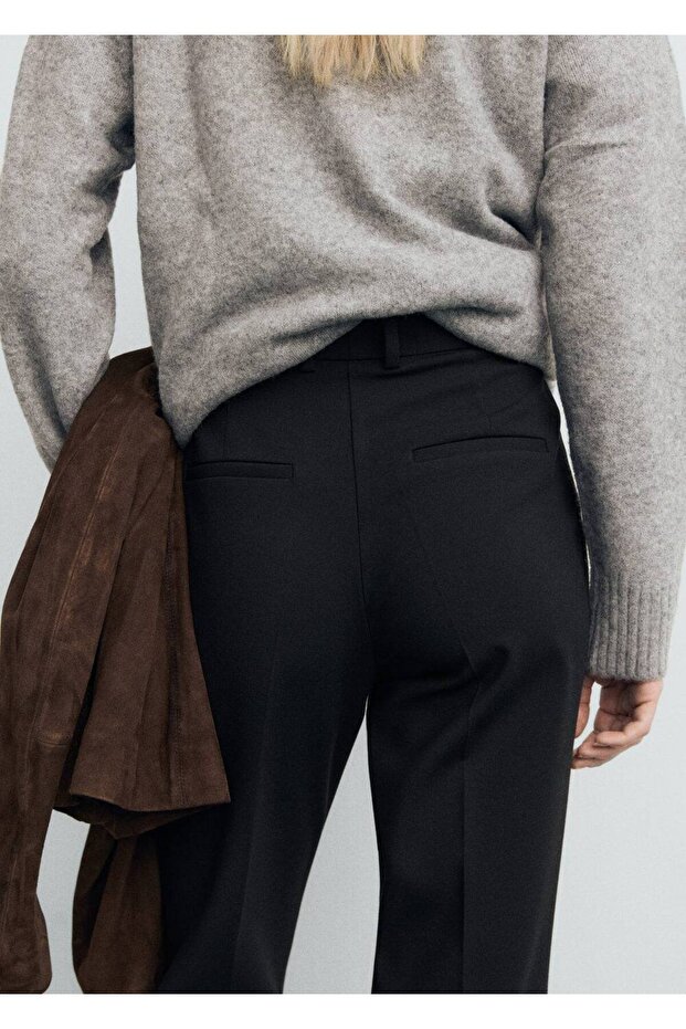 Wideleg-Hose mit mittlerer Taille - 5