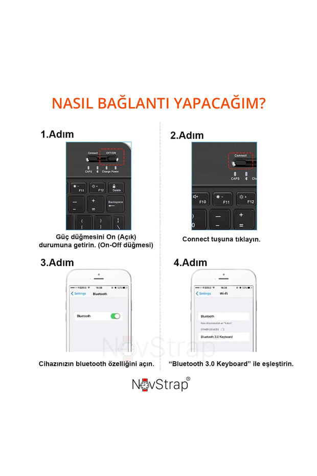 Samsung Galaxy Tab S10 S9 S8 S7 Fe Plus Ultra Lite ile Uyumlu Bluetooth Klavye Mouse Seti - 5