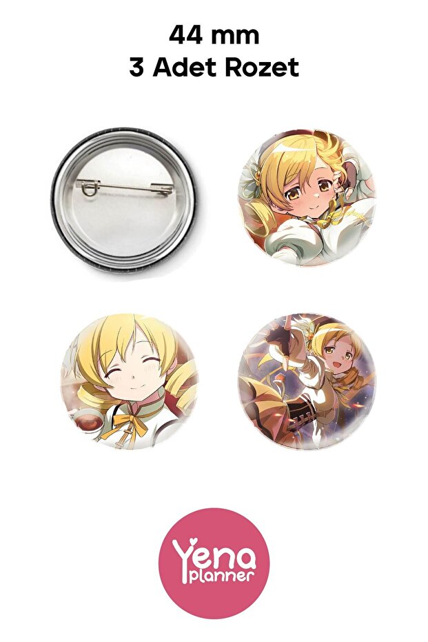 Madoka Magica Bag Ornament / Badge Set